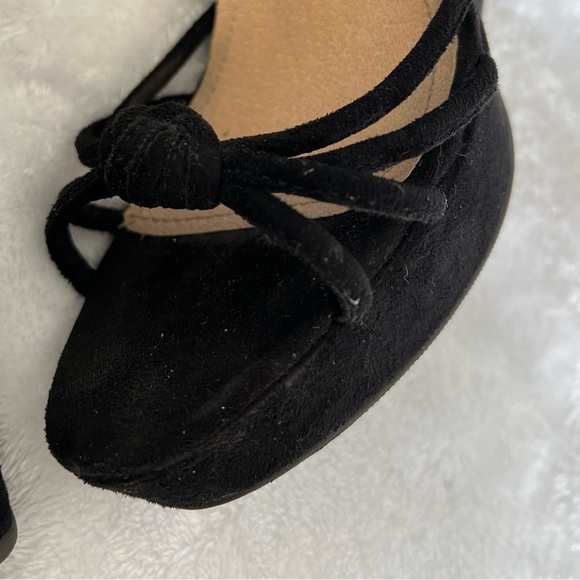 Black Suede Wedges - Picture 6 of 6